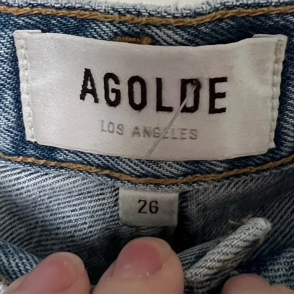 AGOLDE Fen Cropped Straight-Leg Jeans in Wander Wash - Picture 10 of 12